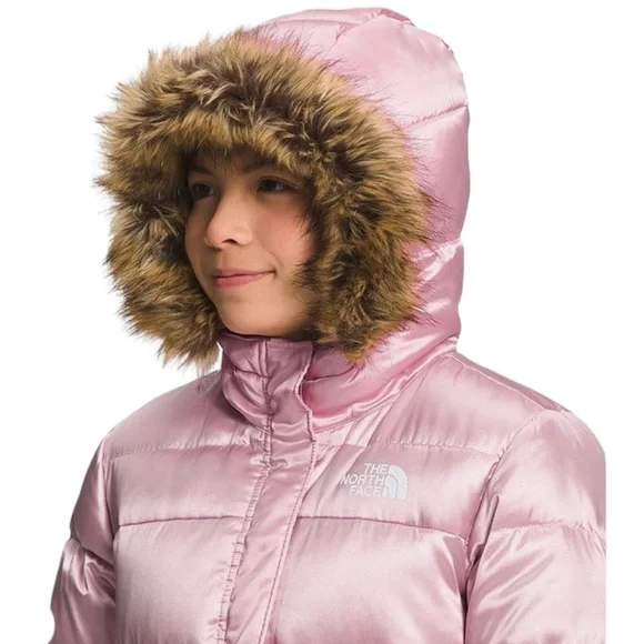 🦋The North Face Girls' Pink North Down Long Parka size-XL